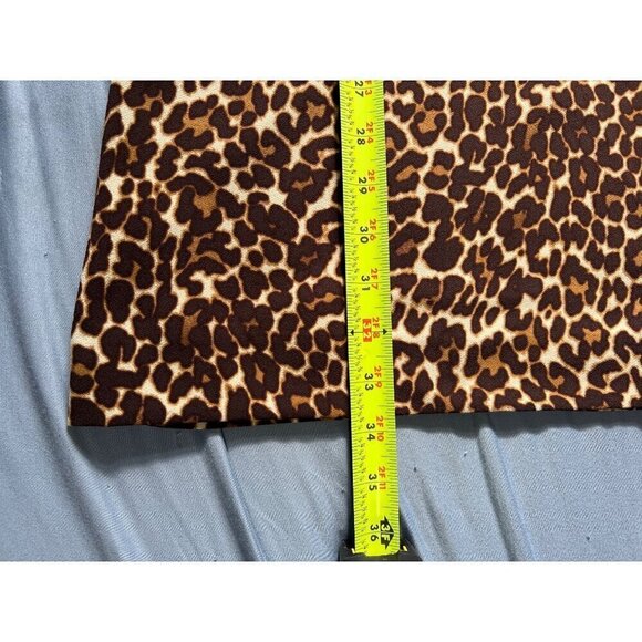 NEW J.Crew Womens Leopard Print Long Sleeve Shift Dress Size 6 - Picture 8 of 10